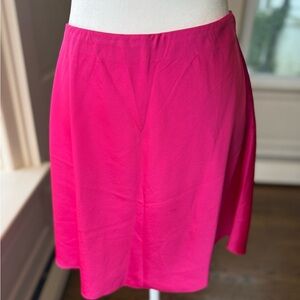 J. Crew Hot Pink Satin Mini Skirt